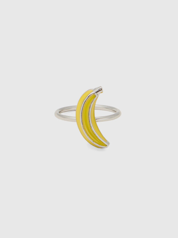 Ring with yellow banana Women