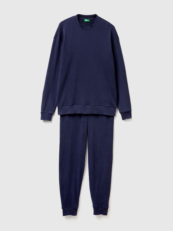 Warm stretch cotton pyjamas Men