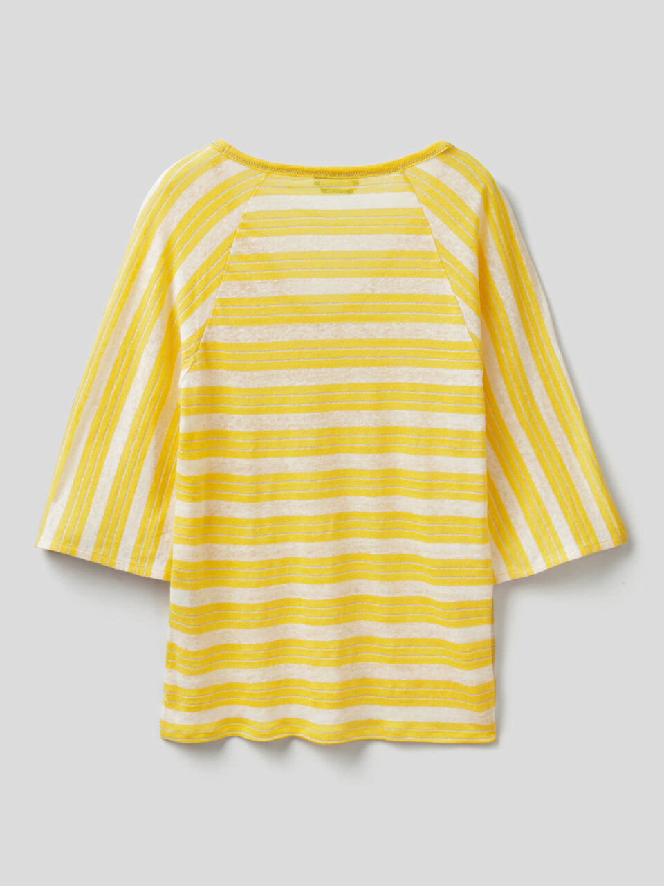 Striped t-shirt with 3/4 sleeves image number 2