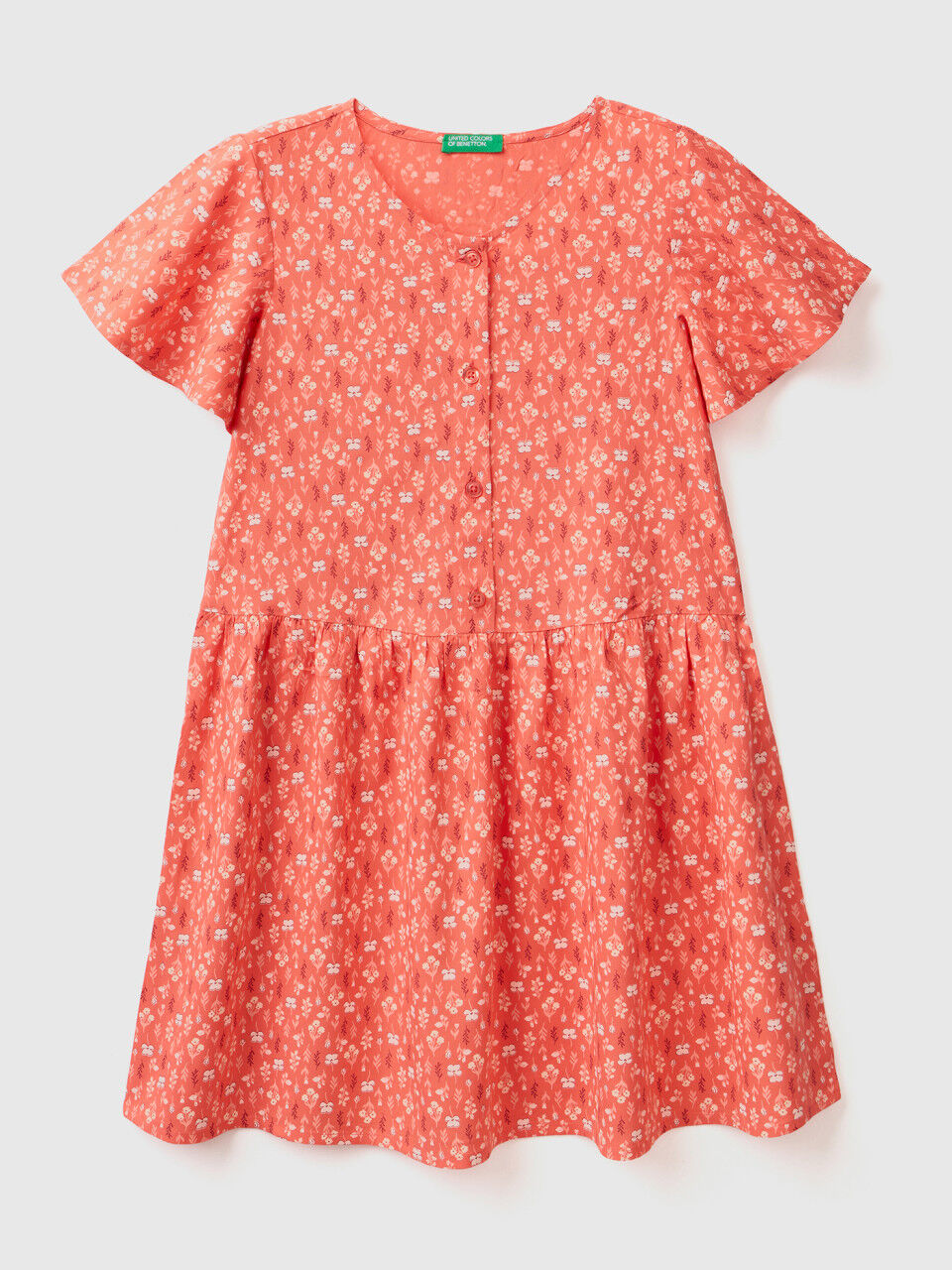 Floral dress in sustainable viscose