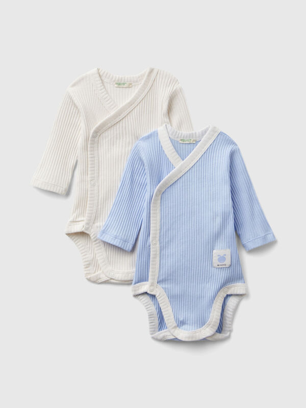 Two long sleeve ribbed knit bodysuits New Born (0-18 months)