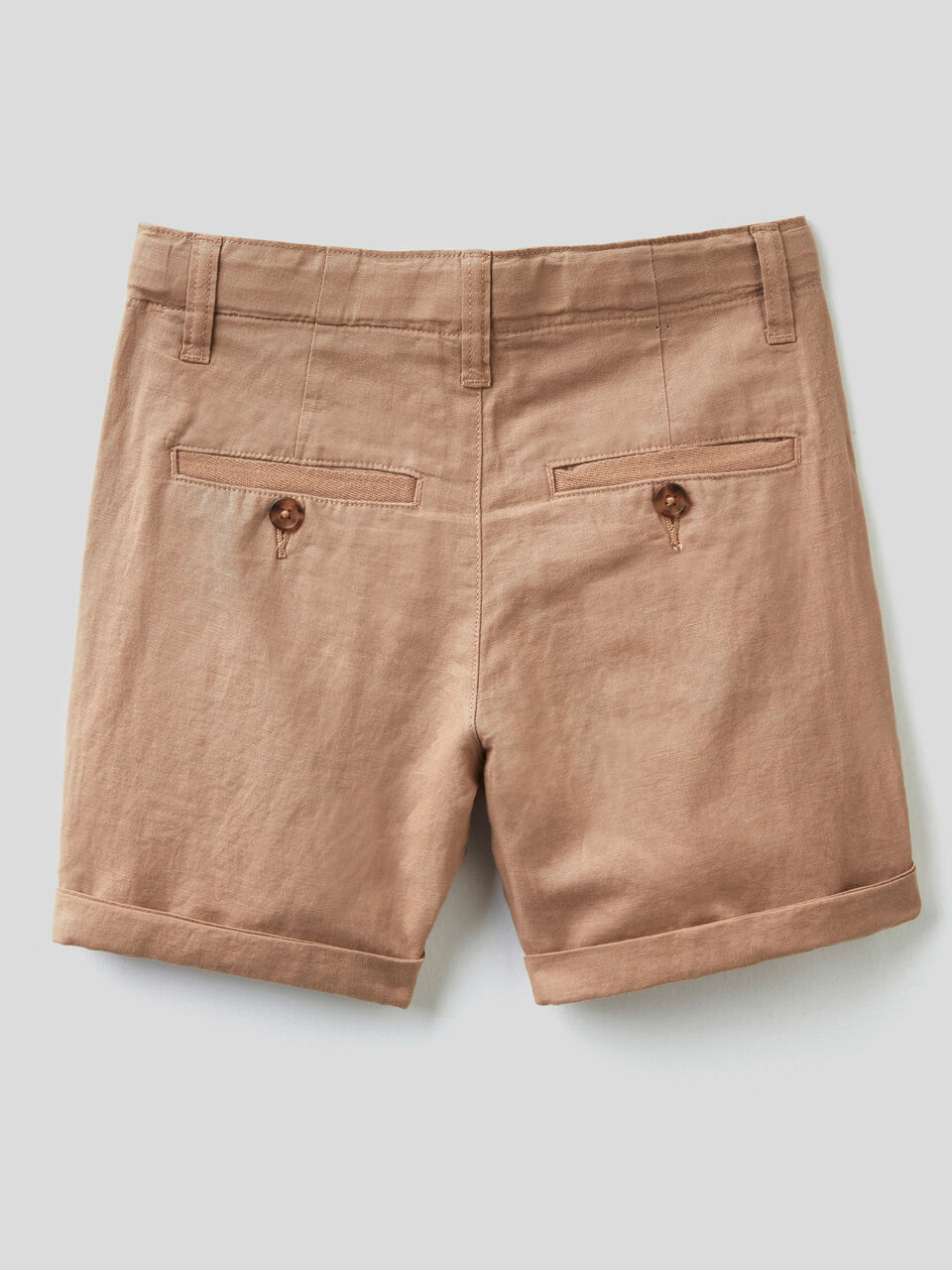 Chino bermudas in pure linen image number 2