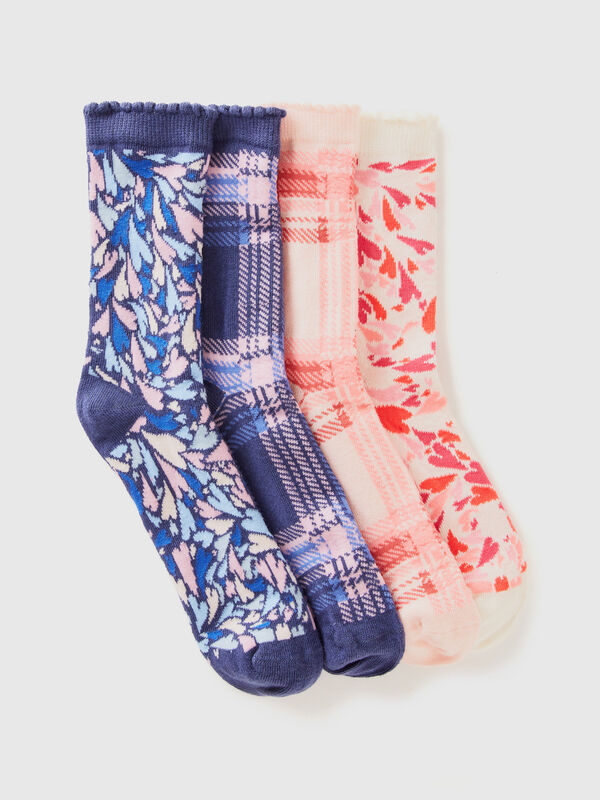 Four pairs of patterned socks Junior Boy