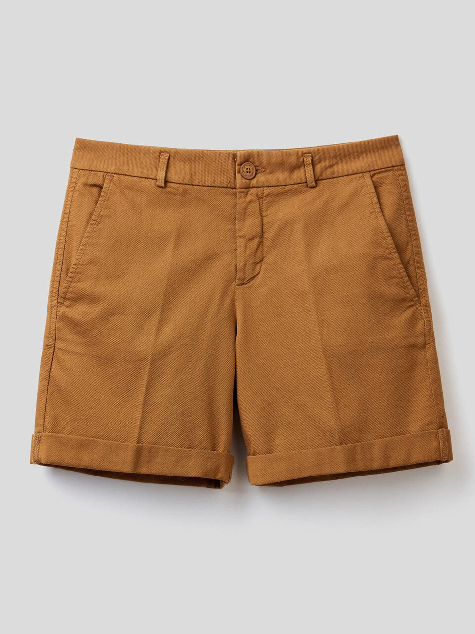 Stretch cotton bermudas image number 1