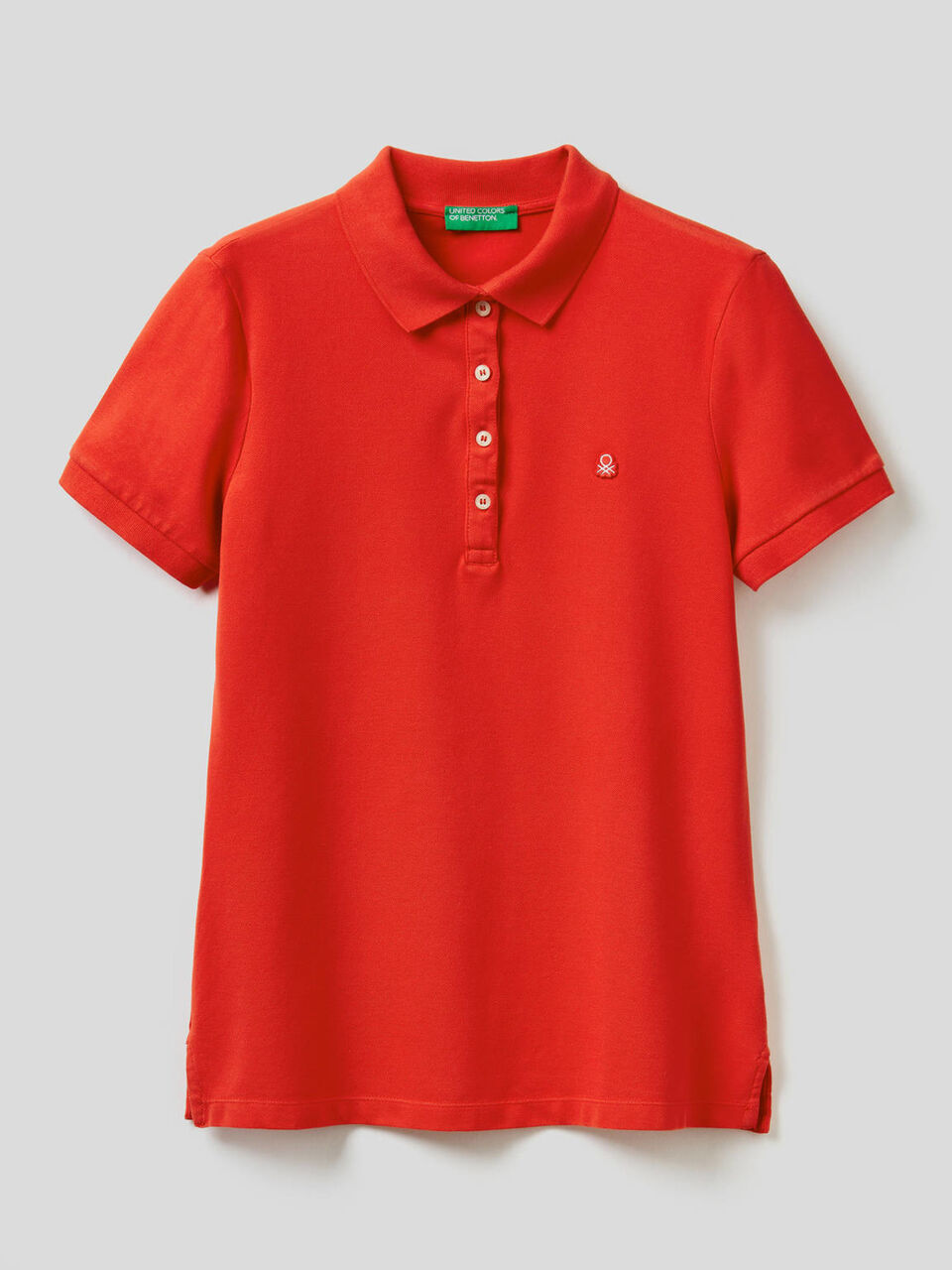 Stretch cotton polo image number 1