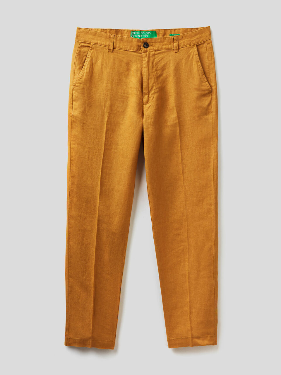 Chinos in pure linen image number 1