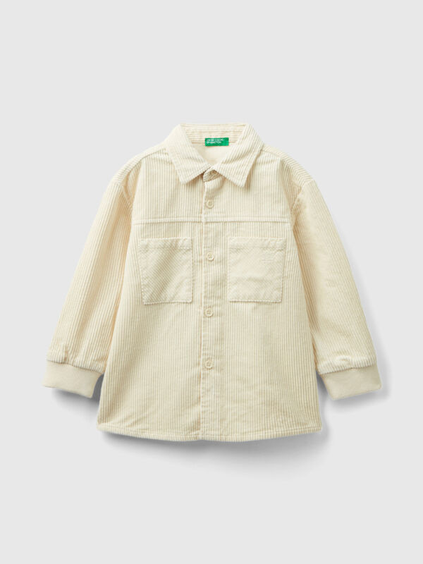 Velvet shirt with pockets Junior Boy