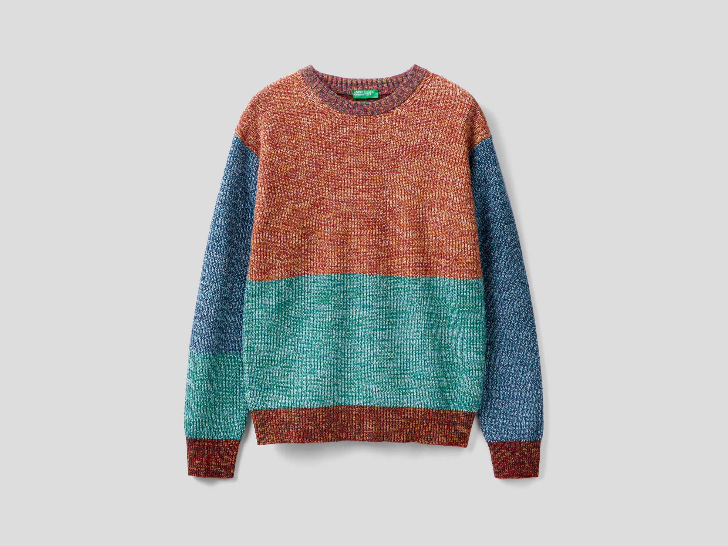 Color block sweater in cashmere blend image number 4