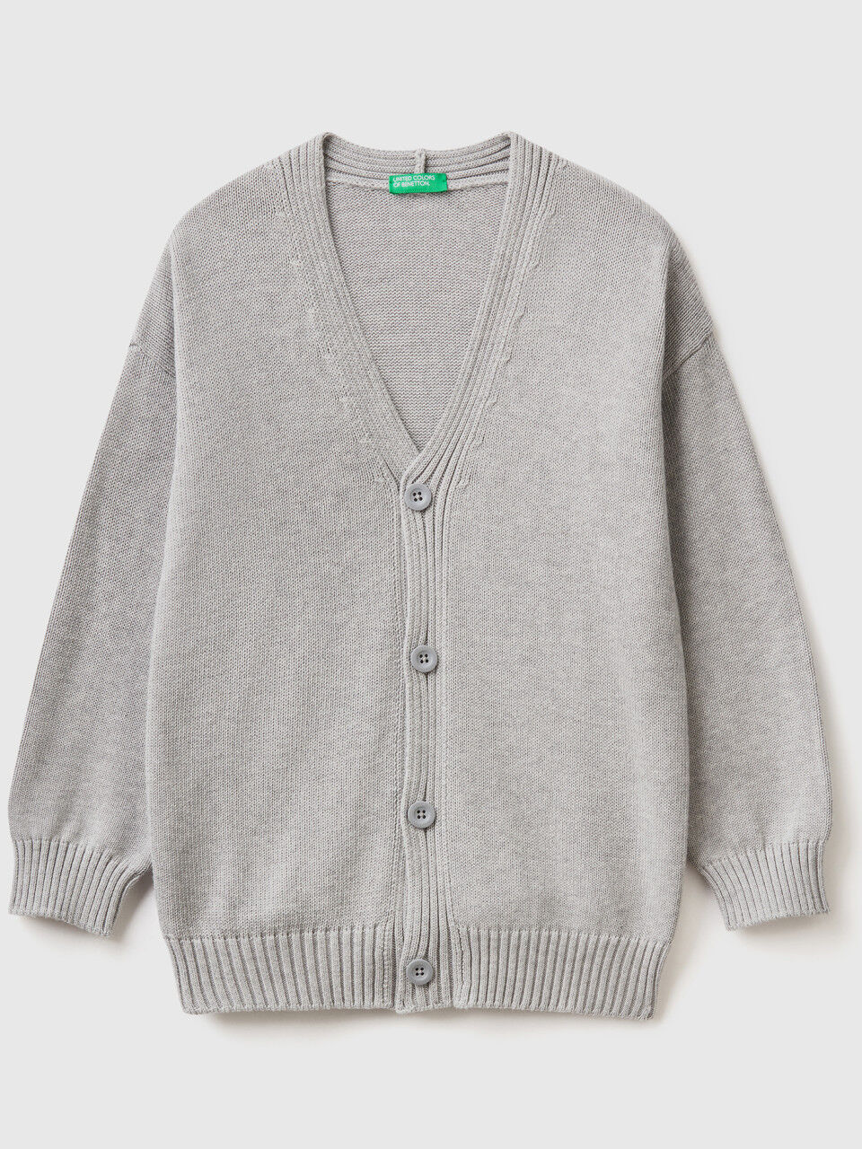 V-neck cardigan in cotton