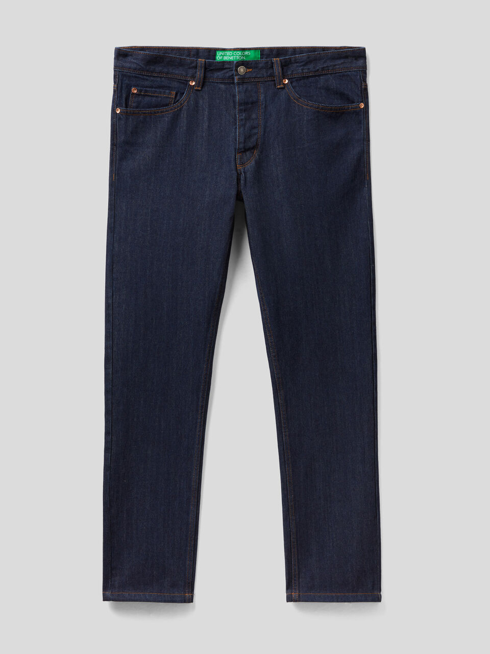 Straight leg 100% cotton jeans image number 1