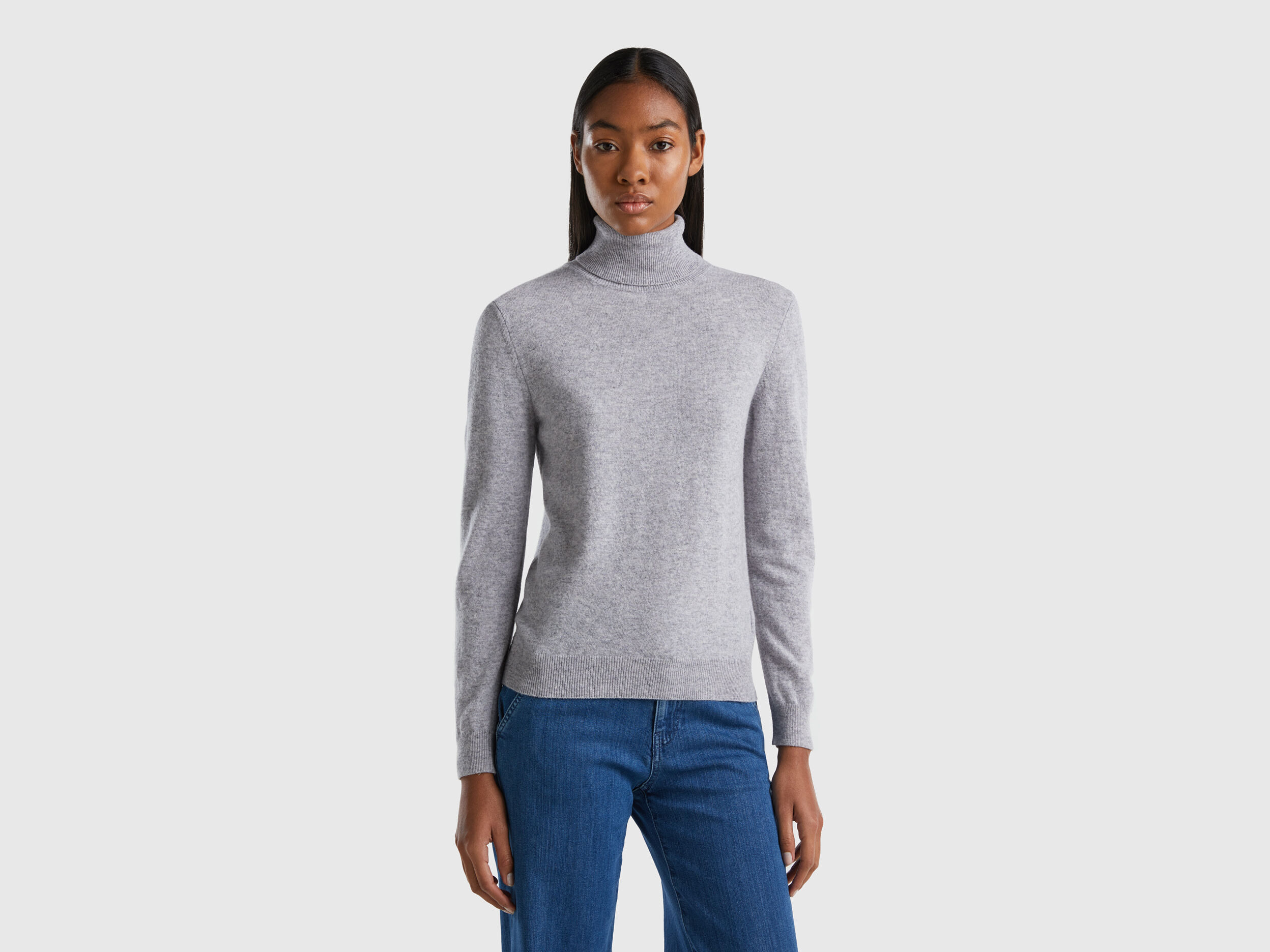 Grey wool turtleneck hotsell