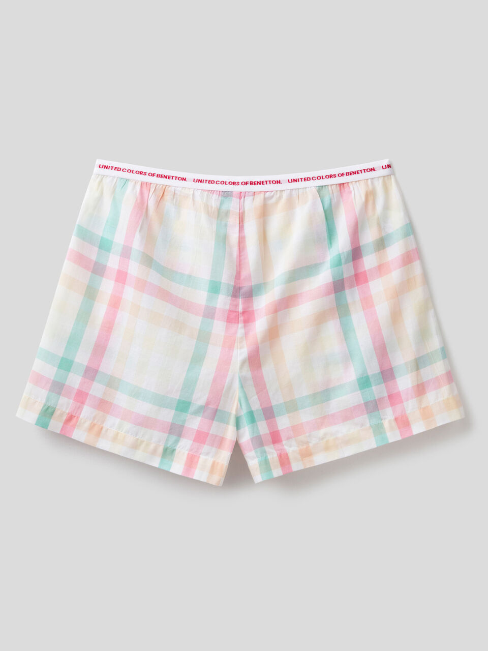 Check shorts in 100% cotton image number 2