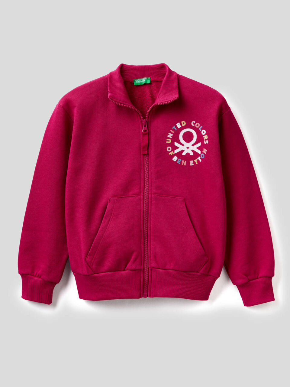 100% cotton zip-up sweatshirt image number 1