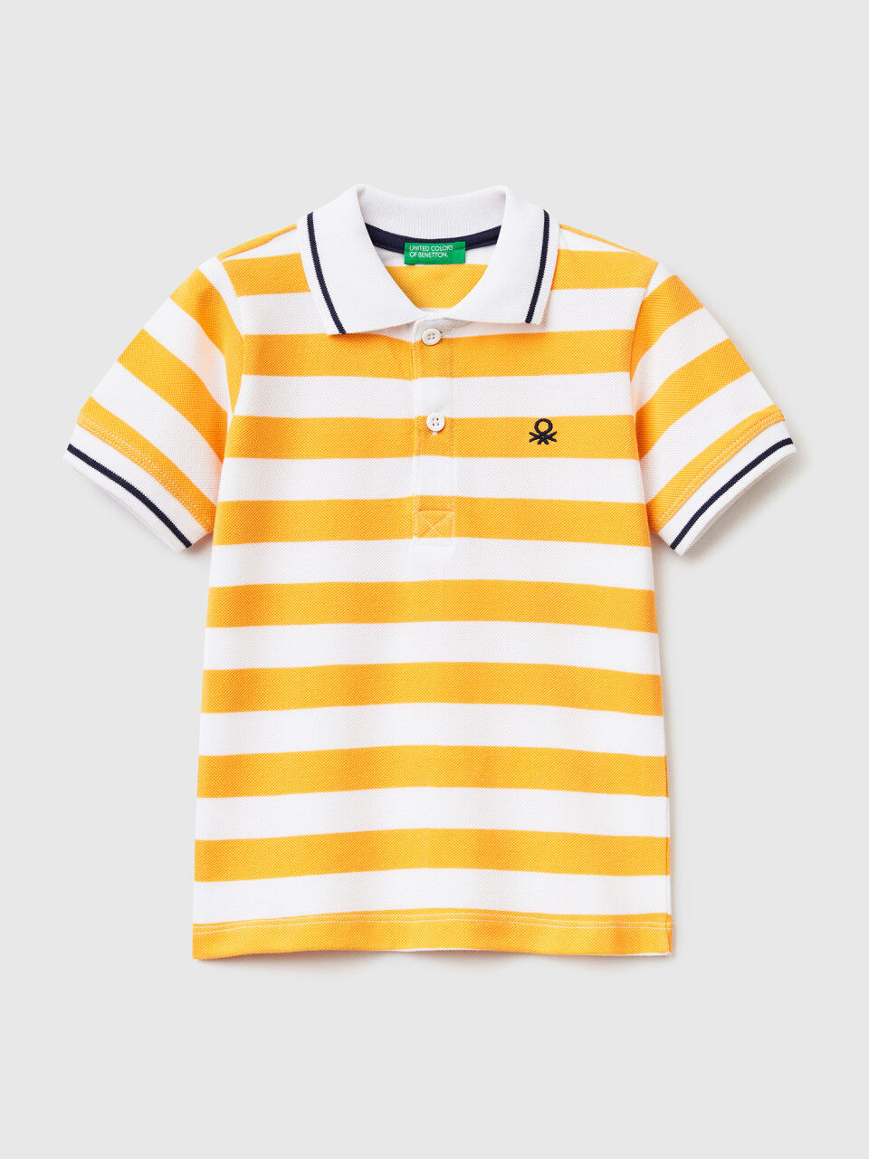 Short sleeve polo with stripes