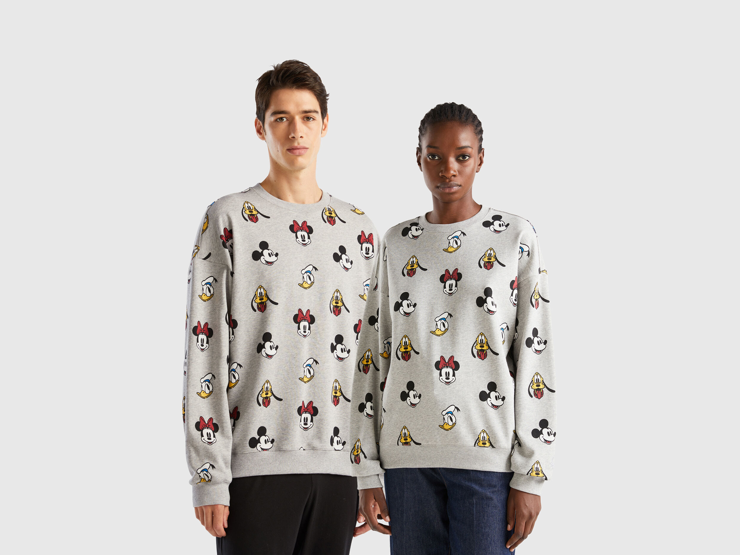 Gray Mickey Friends sweatshirt Gray Benetton