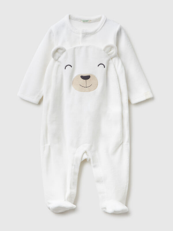 Chenille animal onesie New Born (0-18 months)