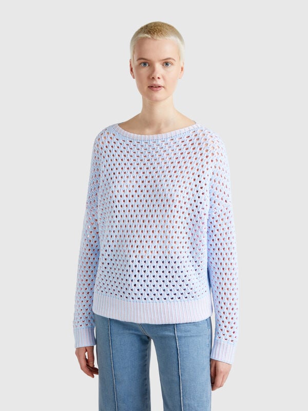 Oversized fit perforated sweater Women