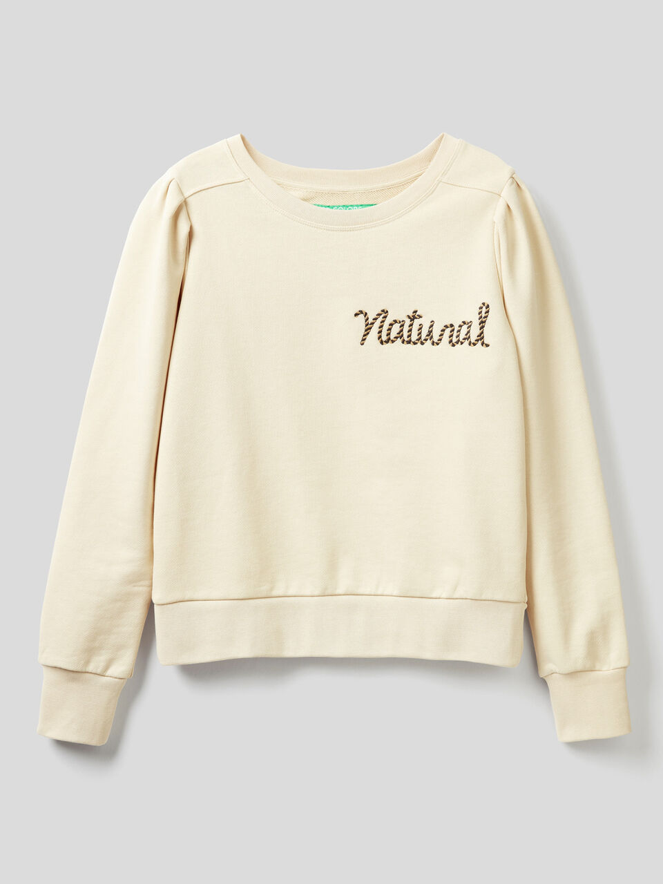 Sweatshirt in organic cotton with embroidery image number 1