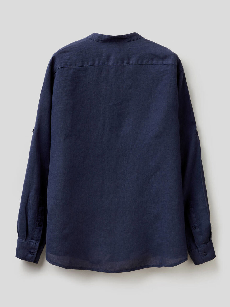 100% linen Mandarin collar shirt Men image number 2