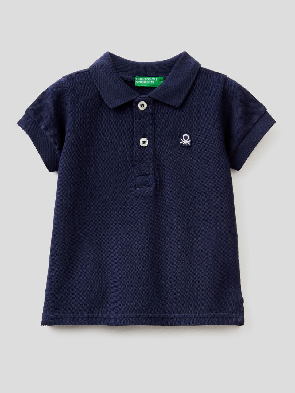 Short sleeve polo in organic cotton image number 1