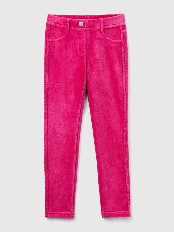 Super skinny chenille trousers Junior Girl