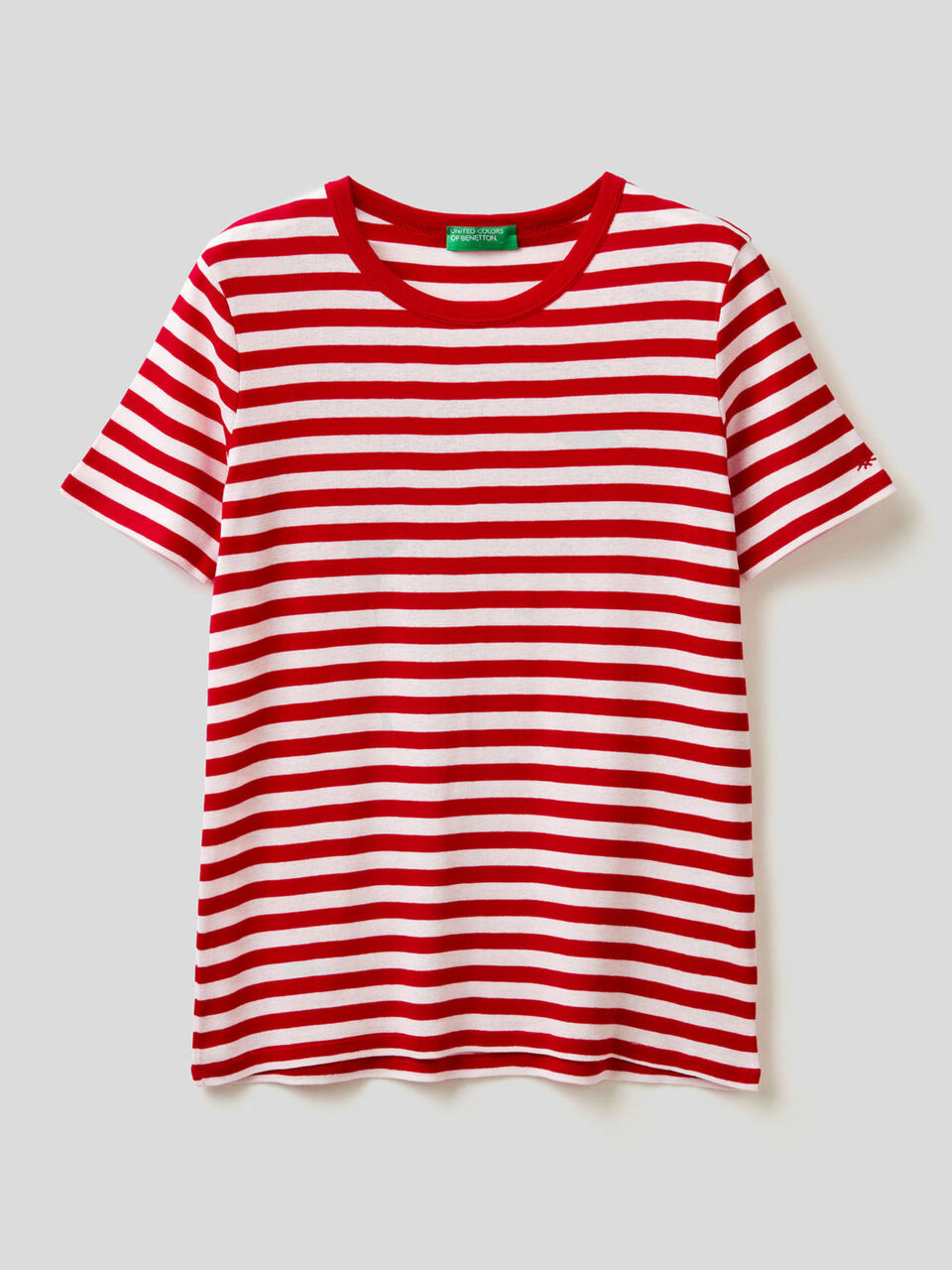 Crew neck striped t-shirt image number 1