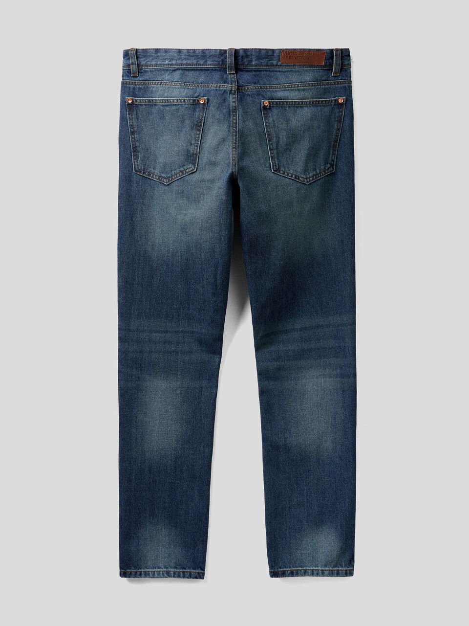 Straight leg 100% cotton jeans image number 2