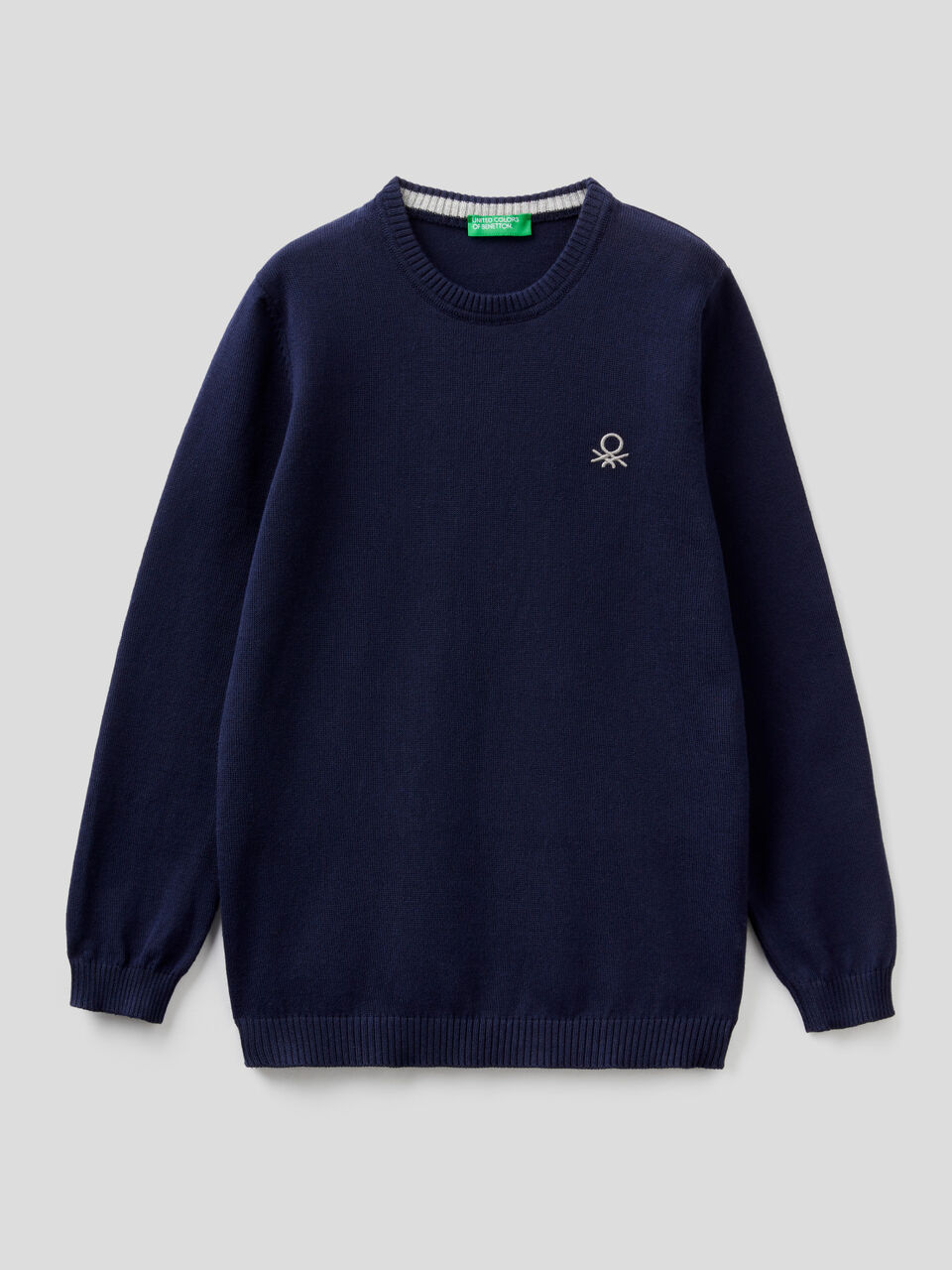 Pure cotton sweater with logo image number 1