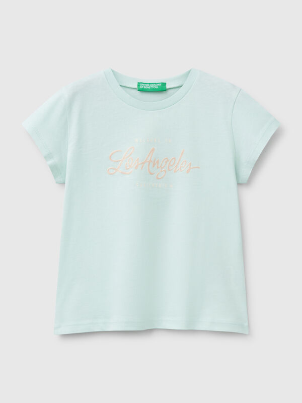 T-shirt in cotton with glitter Junior Girl