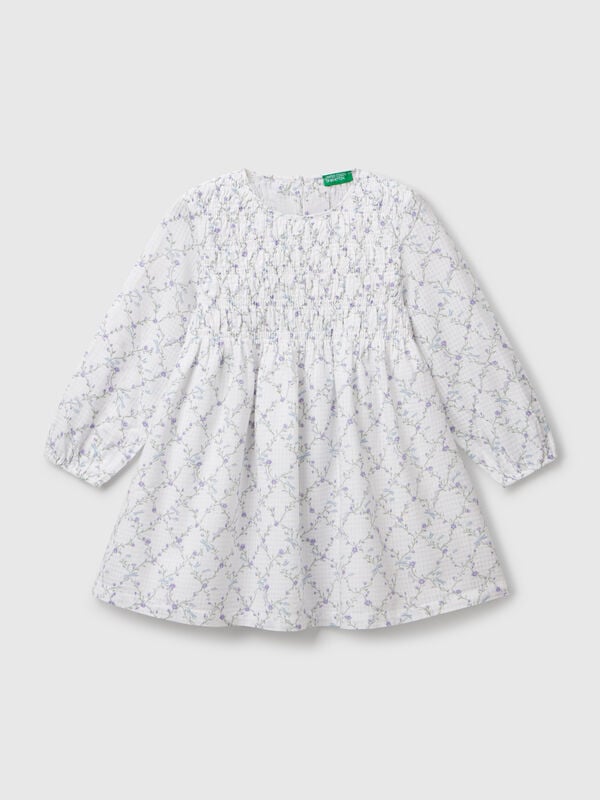 Floral dress in cotton Junior Girl