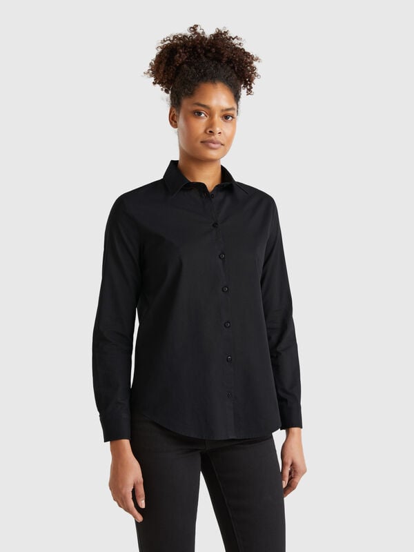 Regular fit shirt in light cotton Women