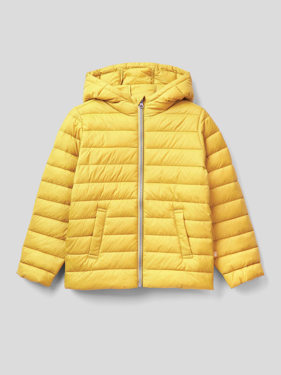 Jacket with hood in technical fabric image number 1