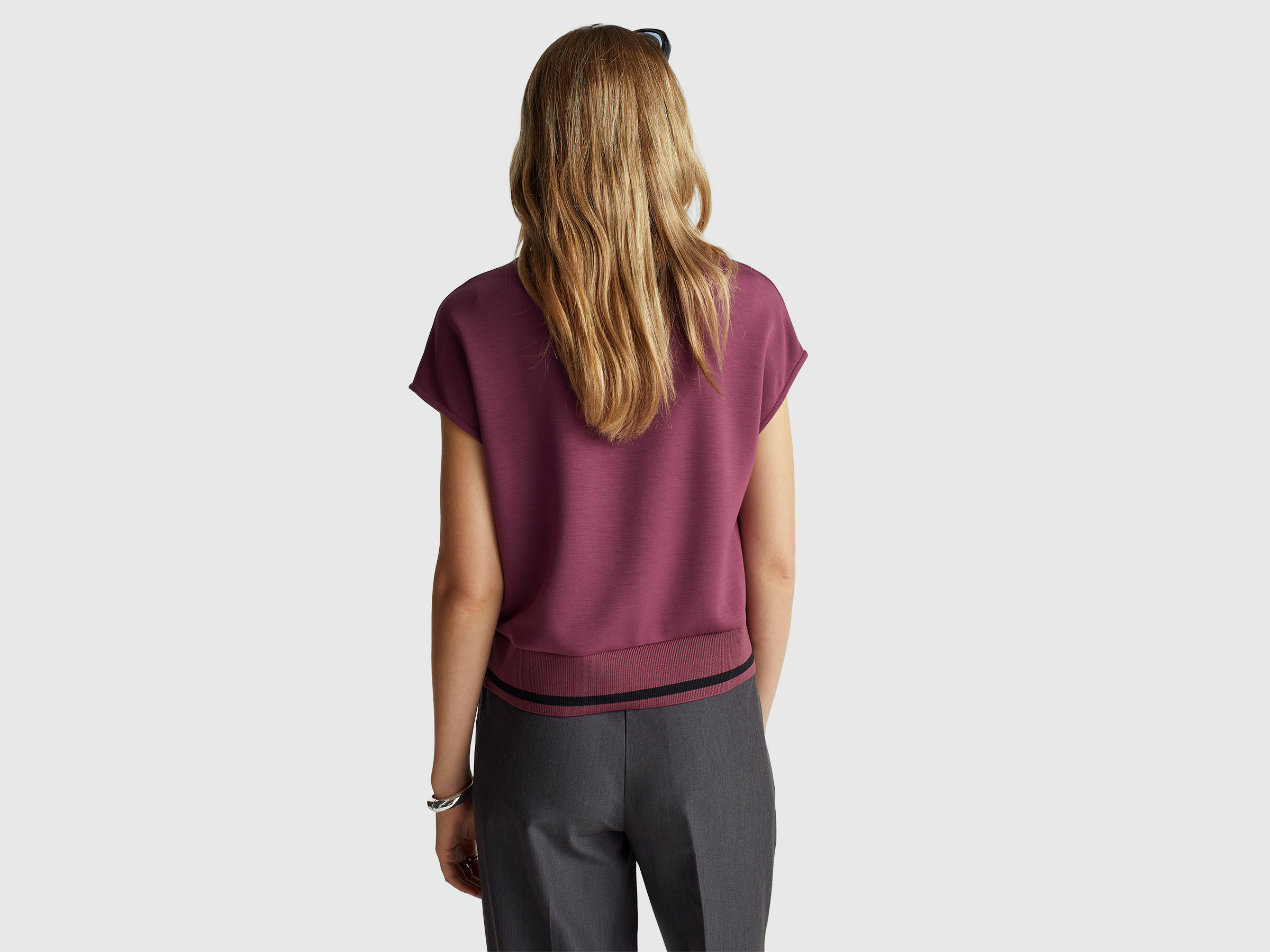 SLEEVELESS SWEATER Women image number 2