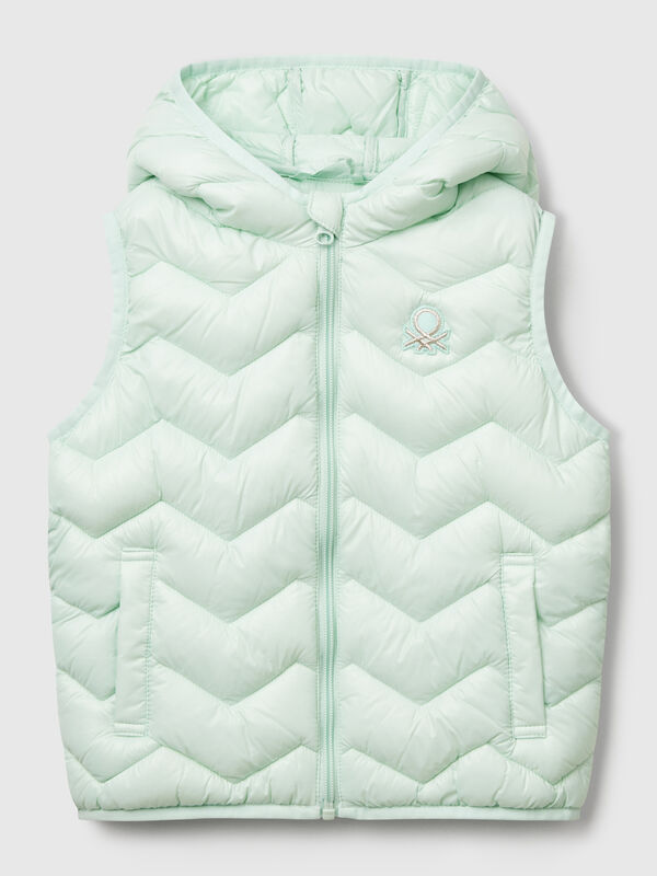 Padded vest with hood Junior Girl