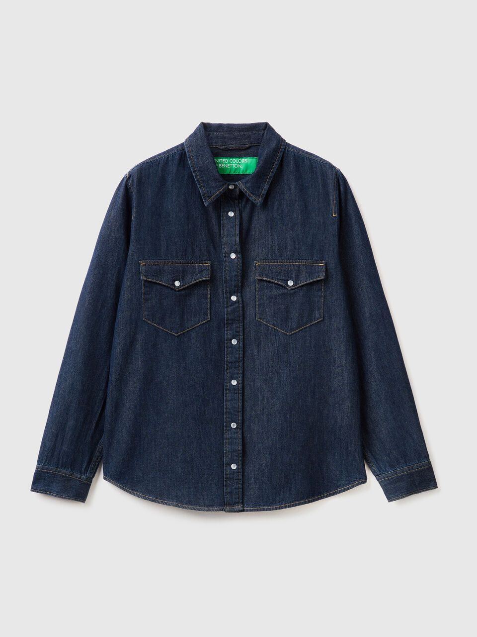 Regular fit denim shirt image number 1