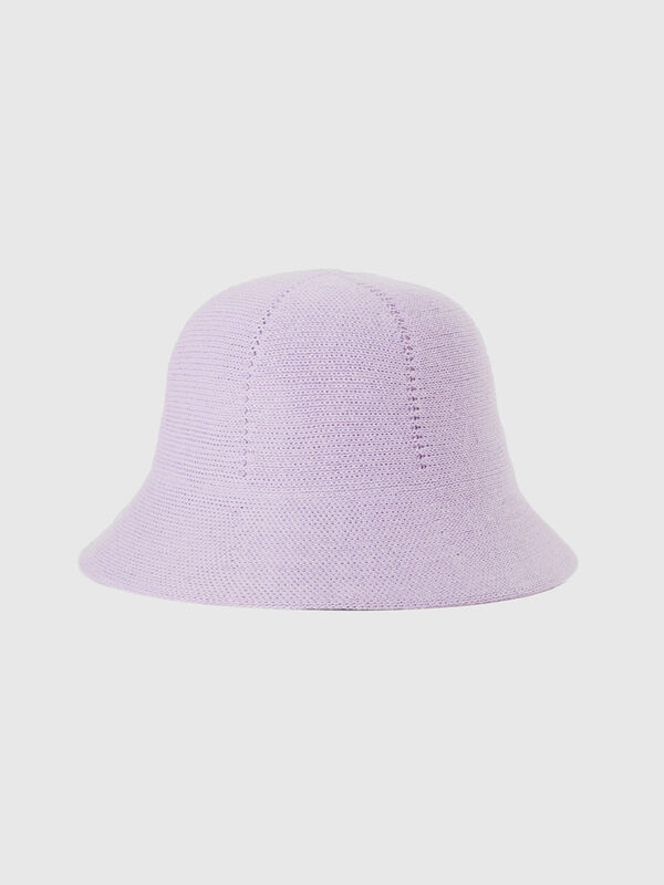 Lilac bell-shaped hat Women