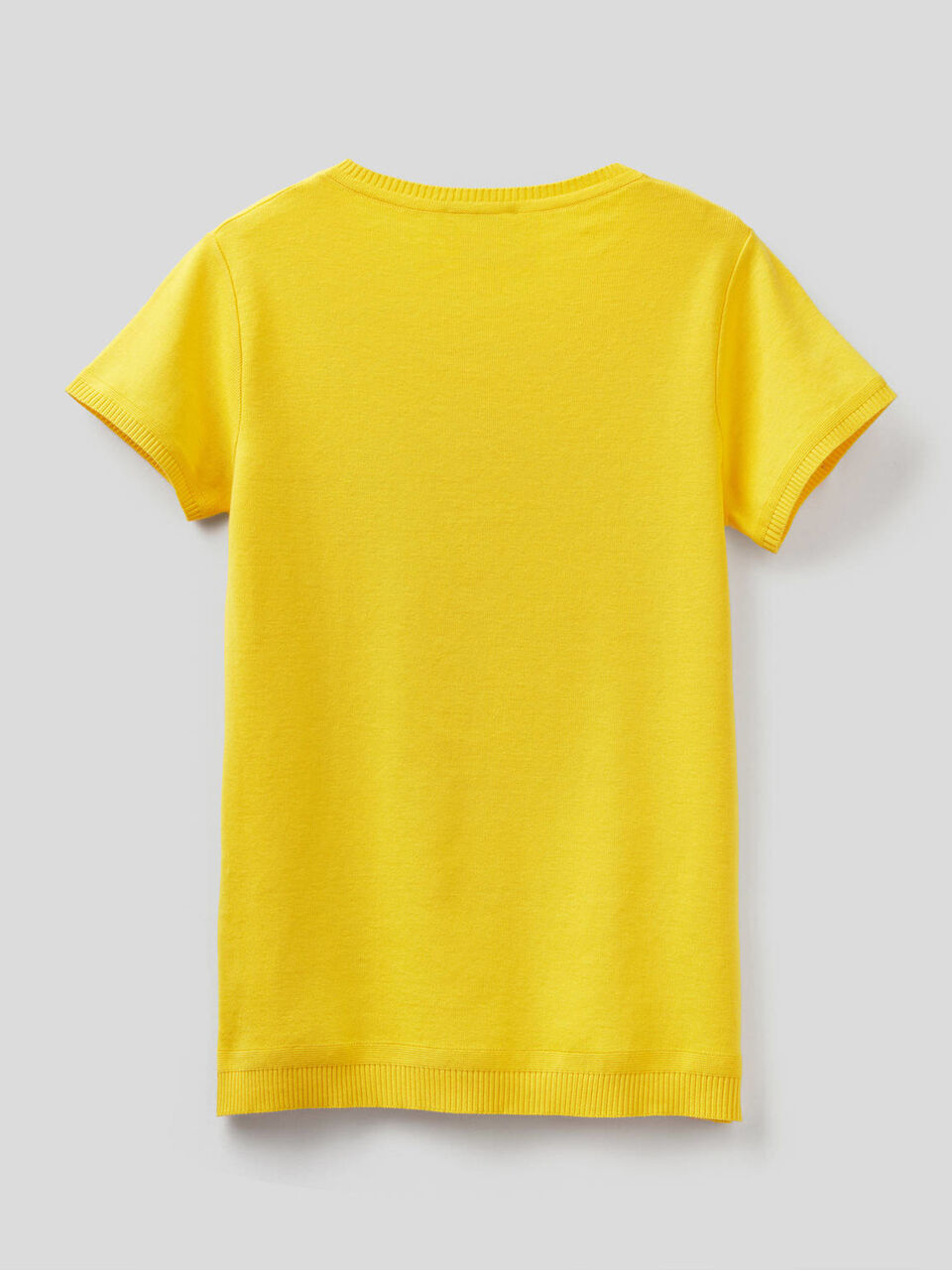 Short sleeve sweater in 100% cotton image number 2