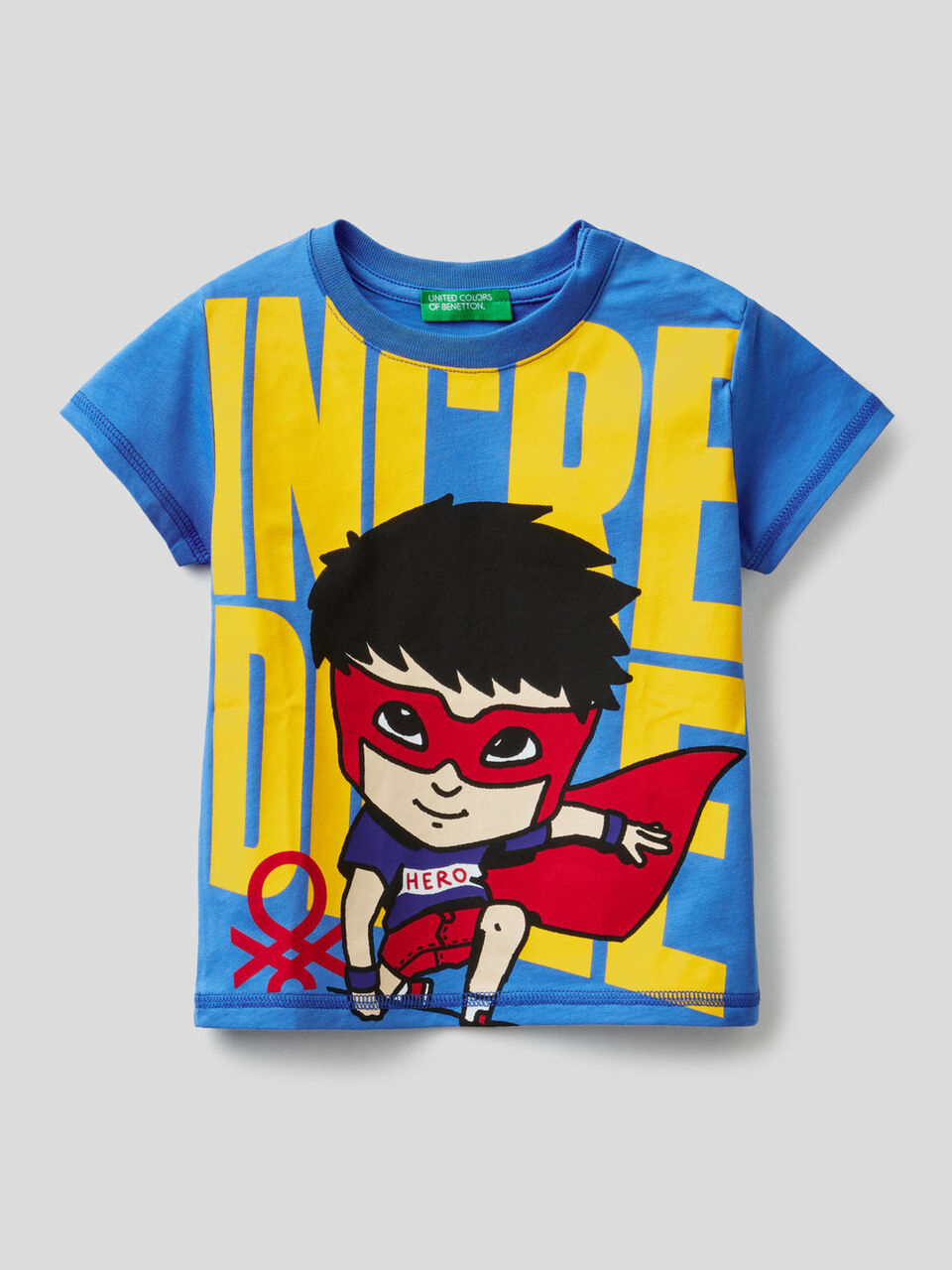 100% cotton t-shirt with superhero print
