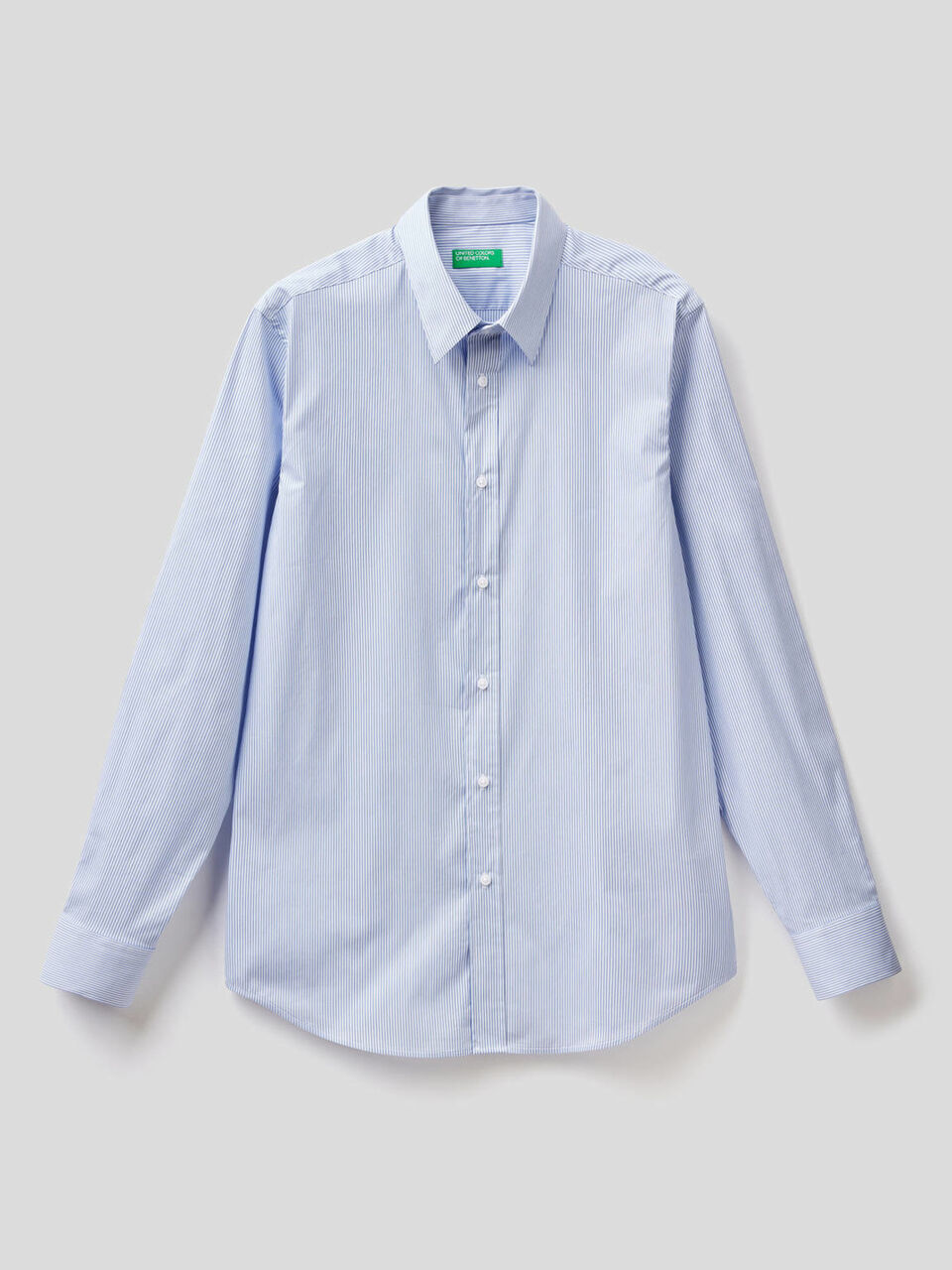 Shirt in yarn dyed stretch cotton image number 1