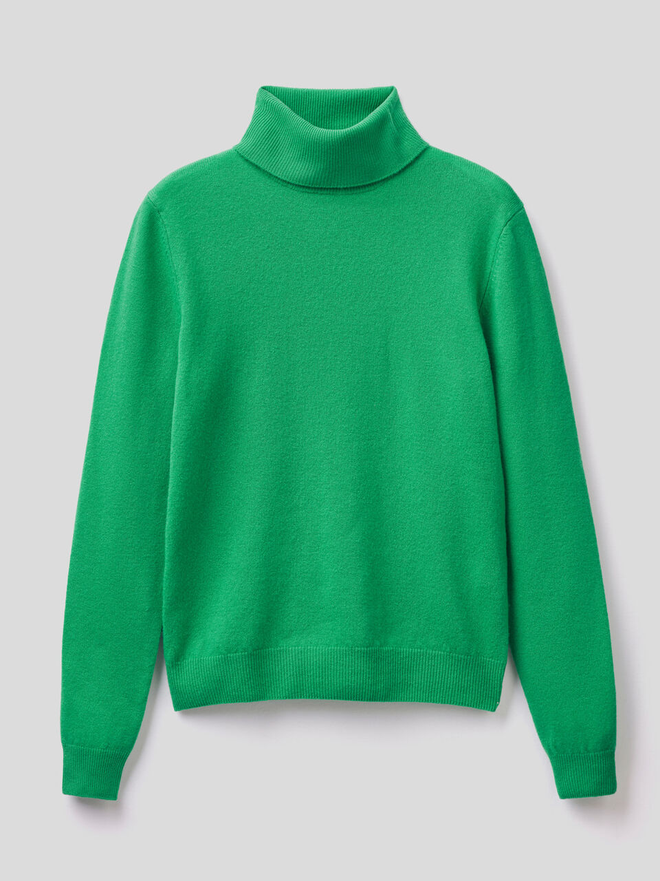 Turtleneck sweater in pure virgin wool image number null