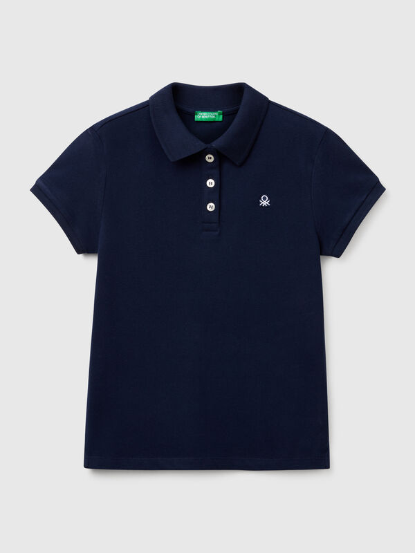 Short sleeve polo in cotton  Junior Girl