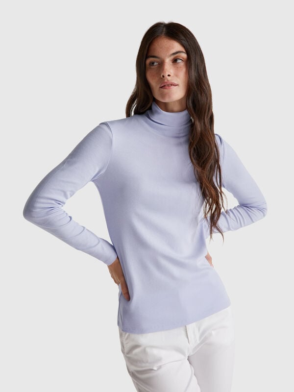 Long sleeve t-shirt with high neck Women