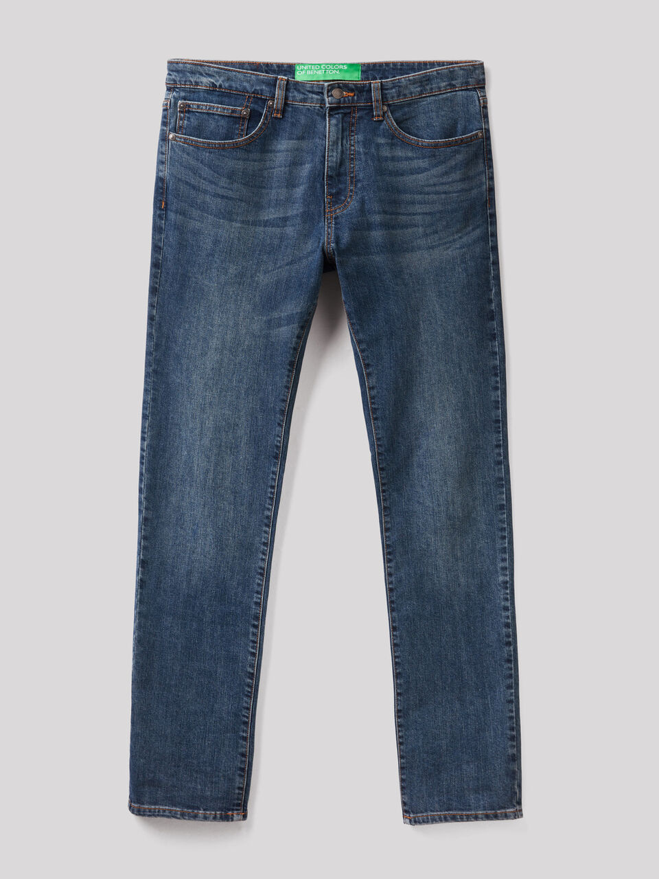 Five pocket jeans in stretch cotton image number 1