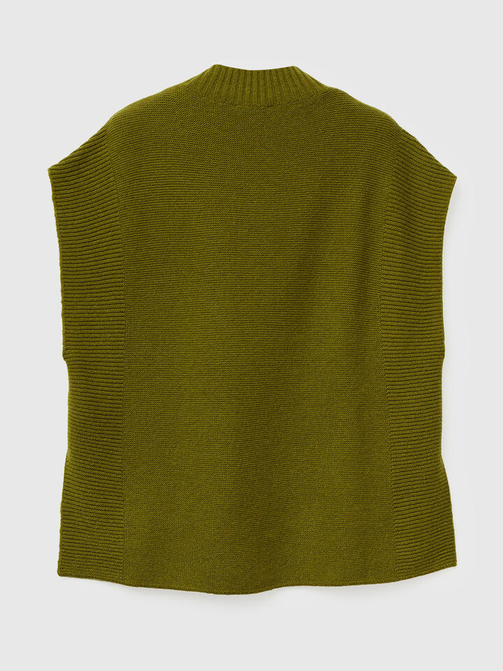 SLEEVELESS SWEATER Women image number 6