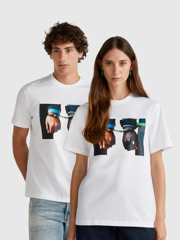 T-shirt with Oliviero Toscani photographic print
