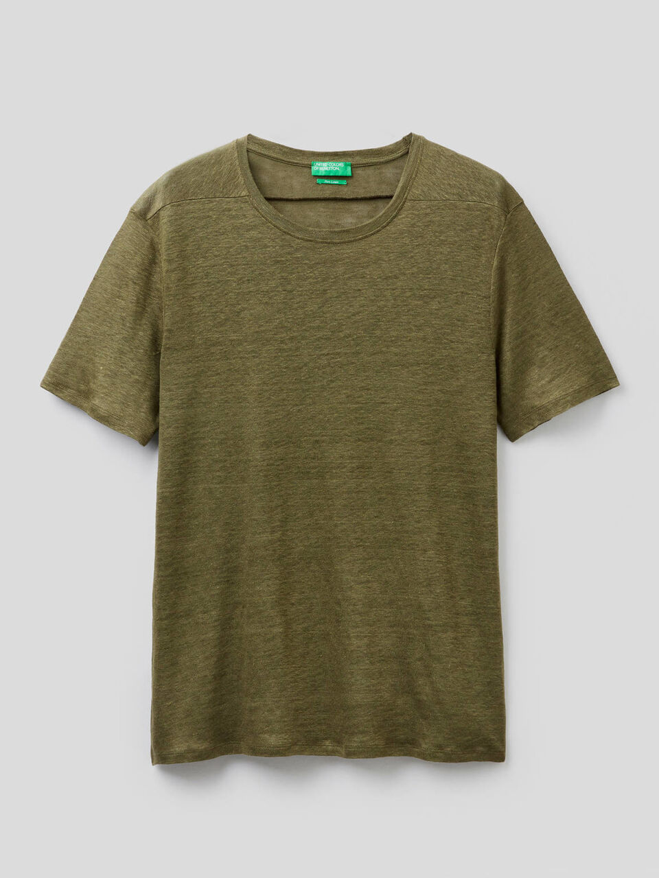 T-shirt in pure linen image number 1