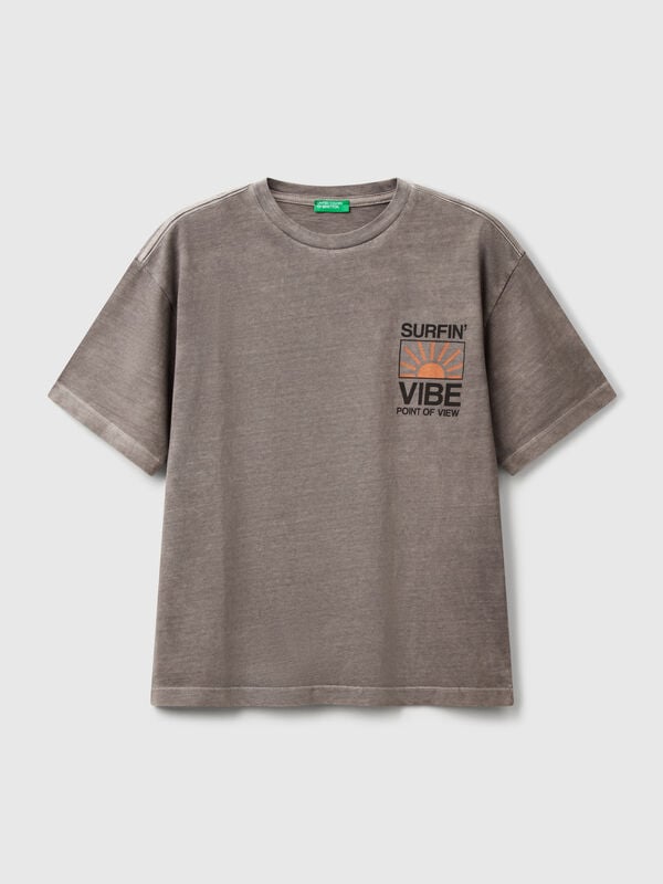 T-shirt with print on front and back Junior Boy