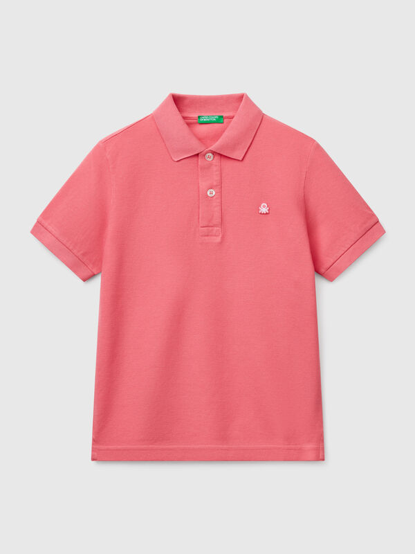 Slim fit polo in pure cotton Junior Boy