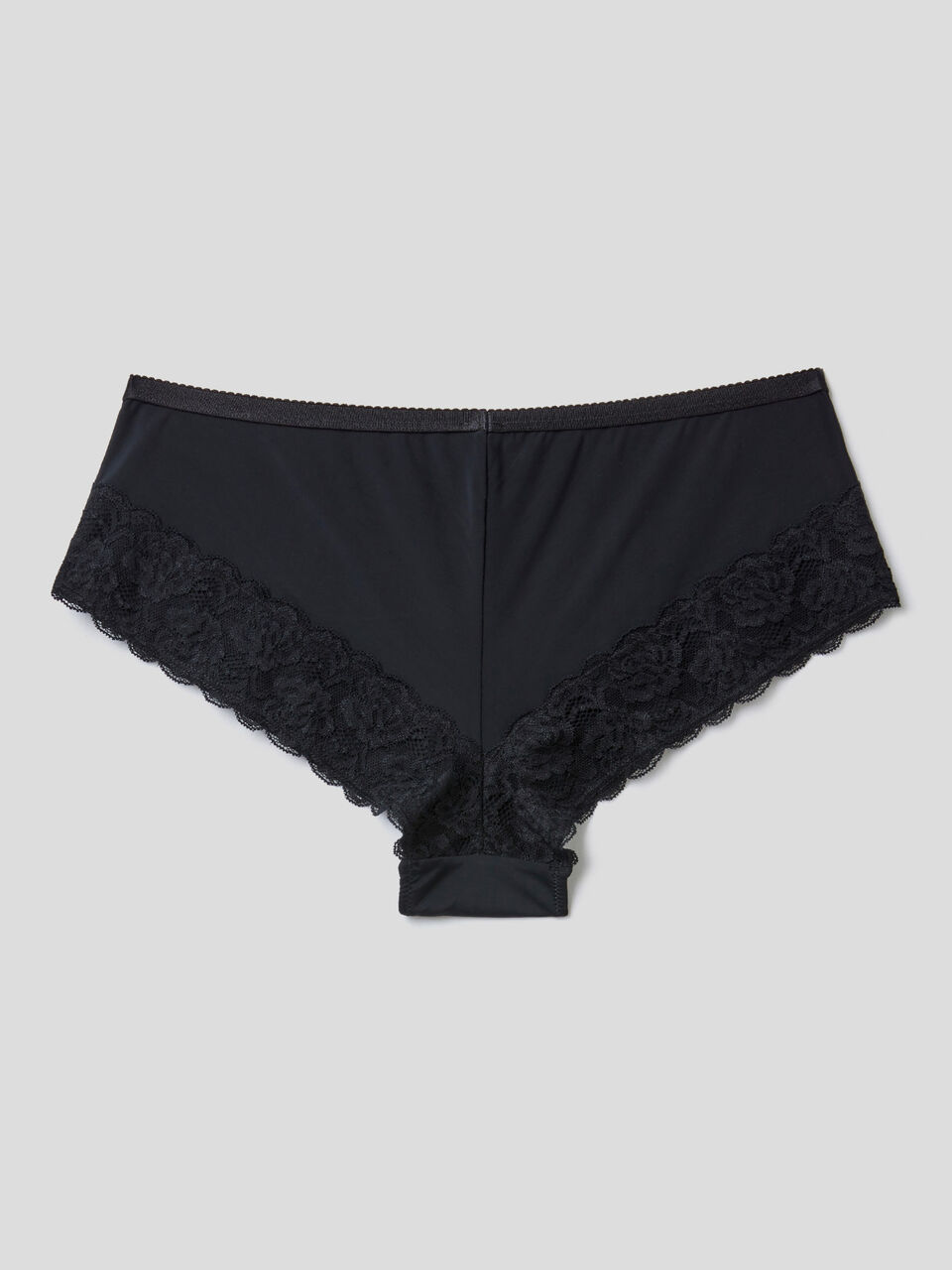 High-waisted culotte underwear with lace image number 2