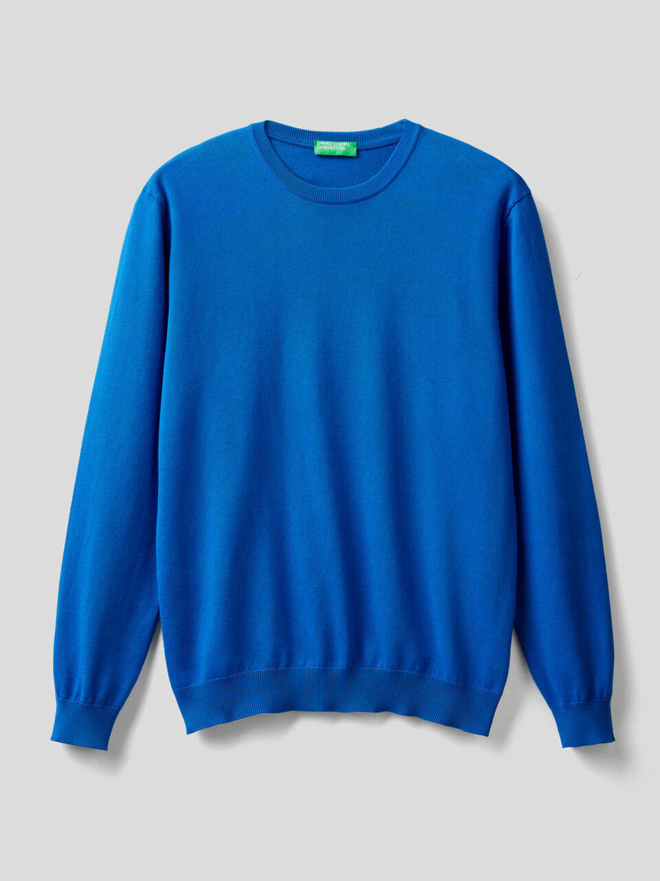 100% cotton crew neck sweater image number 1
